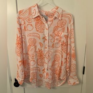 Rails fruit long sleeve blouse